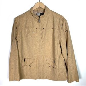 Jamie Sadock speckled cream and tan light jacket